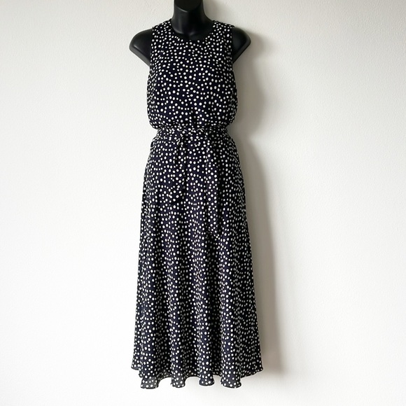 Lauren Ralph Lauren Polka Dot MIDI Dress - Picture 11 of 14